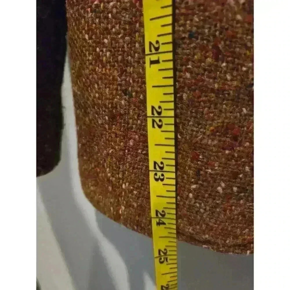 TGIF Women's Vintage Orange Wool Blend Blazer Size 7 Button Closure Y2K - Picture 5 of 10